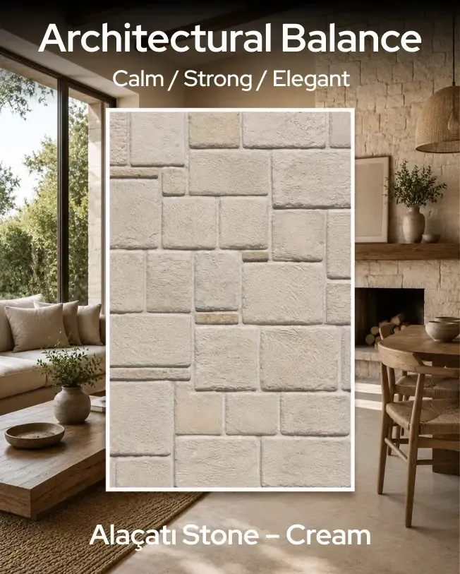 Alaçatı Stone - Cream